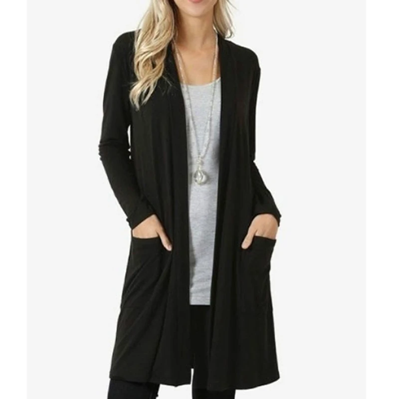 Женские куртки Модная тонкая Солнцезащитная куртка 2020 Femme новое длинное