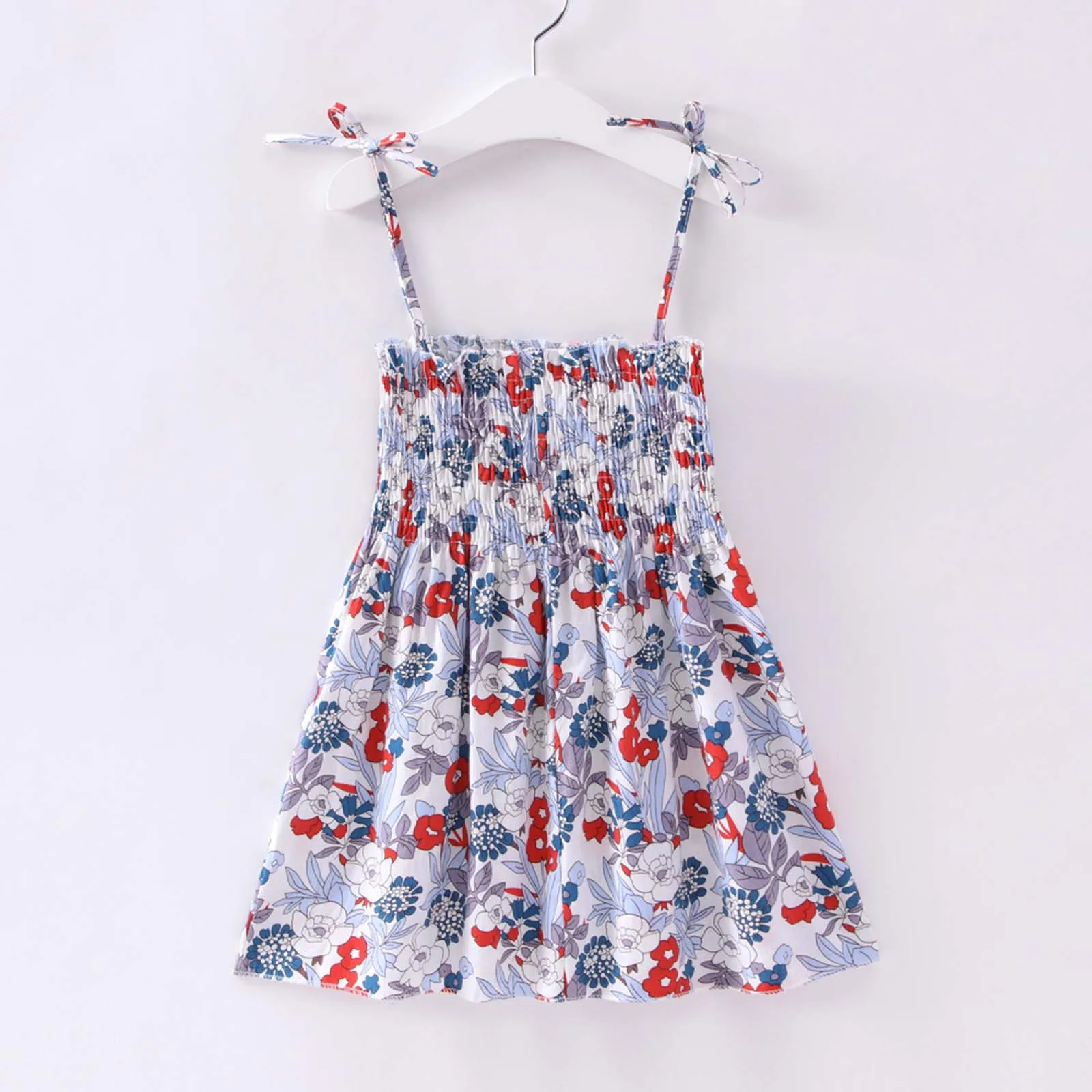 

Toddler Kids Baby Girl Dress Summer Seaside Beach Dress Sling Skirt Floral Skirt Princess Dress For Girls