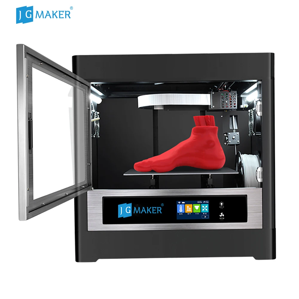 JGMAKER A8S большой 3D принтер для удаления кровати полностью закрытая структура