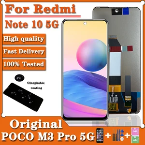 6.5 Original For Xiaomi Redmi Note 10 5G LCD Display Touch Screen
Assembly For Xiaomi Poco M3 Pro 5G LCD Screen Repair kit