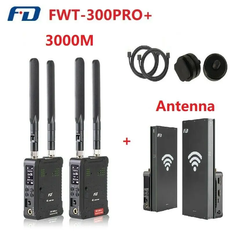 Беспроводная система передачи данных Feidu FWT 300pro + Plus 3000m 4K комплект антенны
