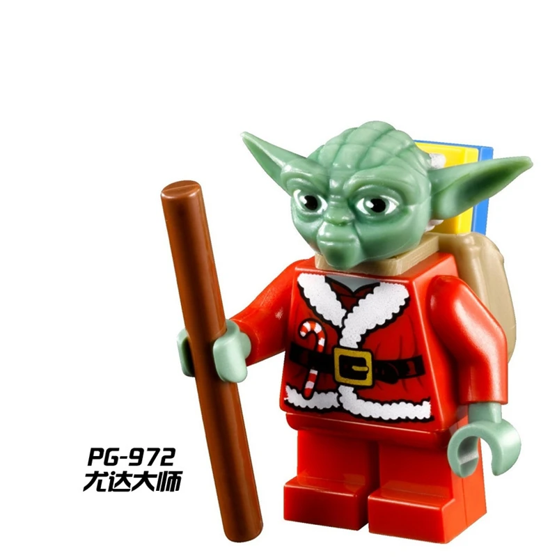 Звездные войны рождественские фигурки йода Дарт Вейдер люк Хан Solo Obiwan строительные блоки игрушки подарки Marvel Супер Герои фигурка
