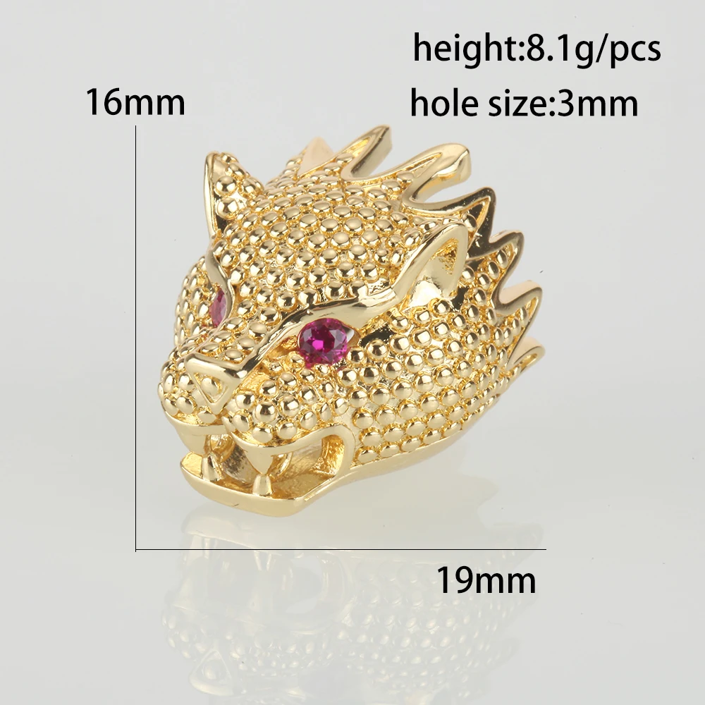 Бусины-разделители для ювелирных изделий фурнитура с золотым Драконом