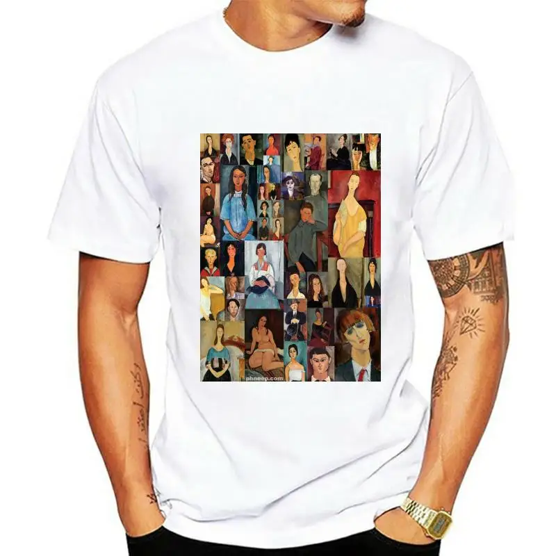 

Men t-shirt Modigliani Collage tshirt Women t shirt