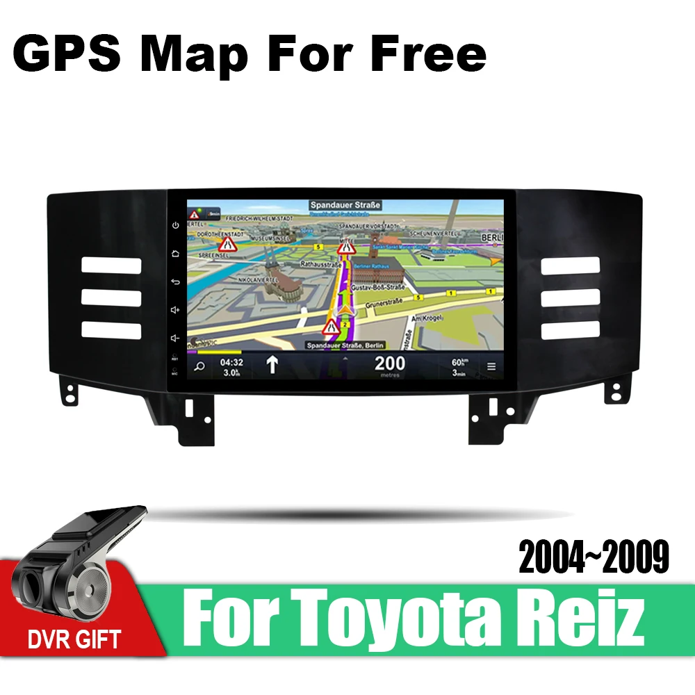 Для Toyota Mark X 2004 2005 2006 2007 2008 2009 Автомобильный фотомагнитола мультимедийный плеер GPS