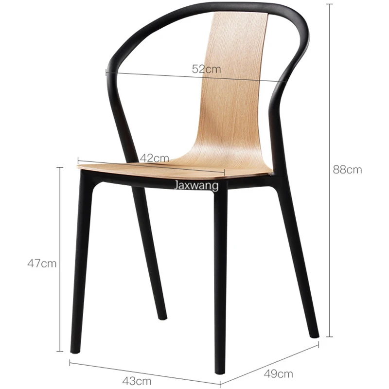 

Nordic Dining Chairs Kitchen Designer Dining Chair Personality Creative Leisure Chair Modern Simple Solid Wood Home Back Chair