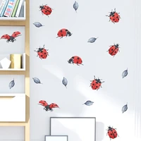 painted seven star ladybug childrens room porch commercial wall beautification decorative wall stickers