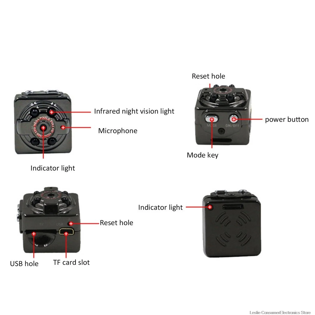 

Mini Cam WIFI Camera SQ8 FULL Night Vision Waterproof Shell CMOS Sensor Recorder Camcorder DV small camera dropshipping hot sale