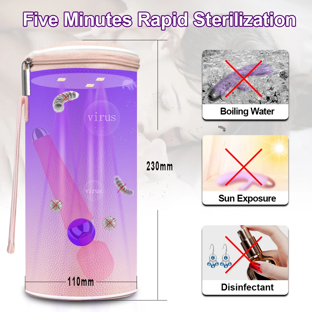 Портативный 99% УФ-стерилизатор сумка для хранения вибратор фаллоимитатор