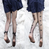 japan girl bowknot mesh stockings cosplay costumes acc pierced lace sexy panty nose lolita cute tuiwa