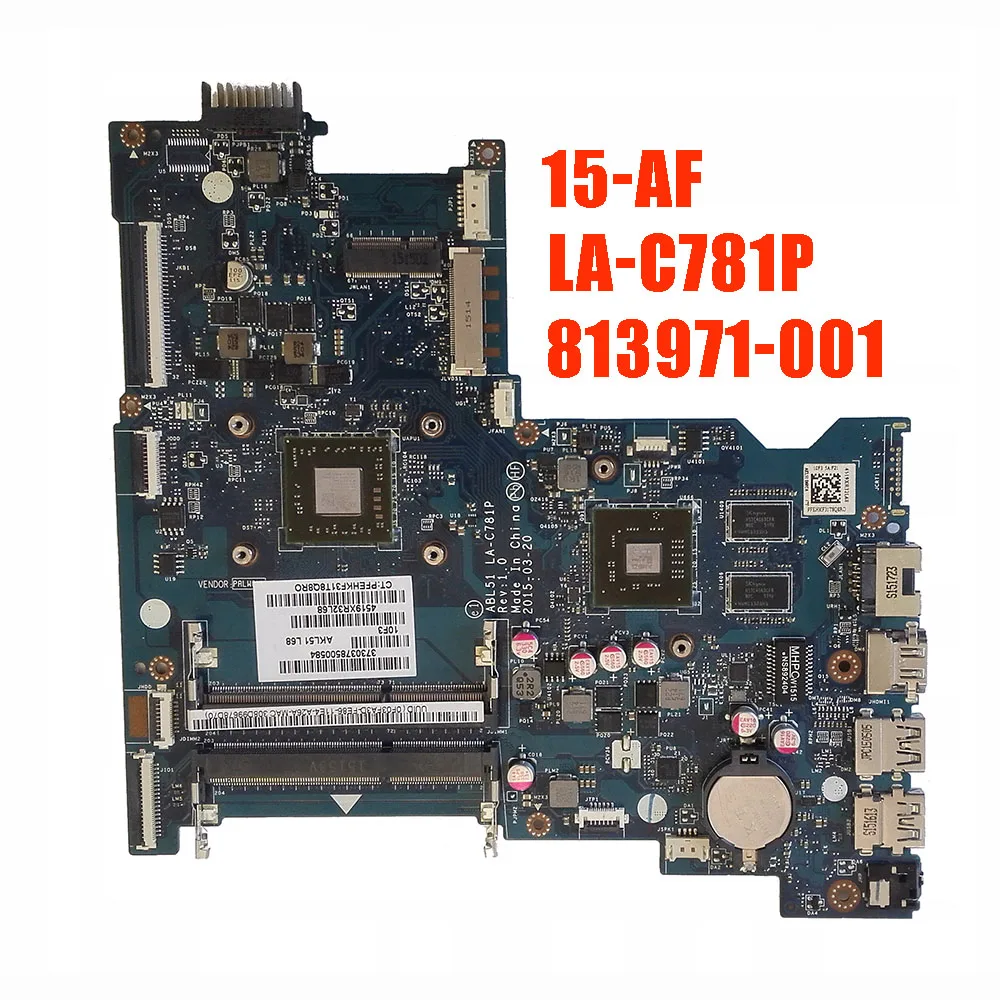 ABL51 LA C781P 813971 501 001 системная плата для ноутбука HP 15 AF материнская HD8600 2 гб GPU A8 7410 CPU