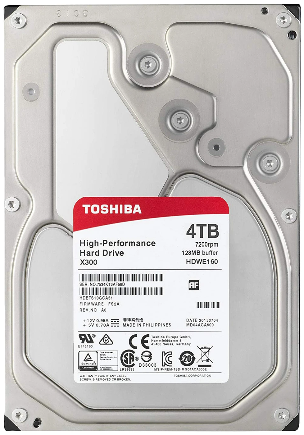 Жесткий диск 4Tb SATA III Toshiba X300 (HDWE140UZSVA)| |