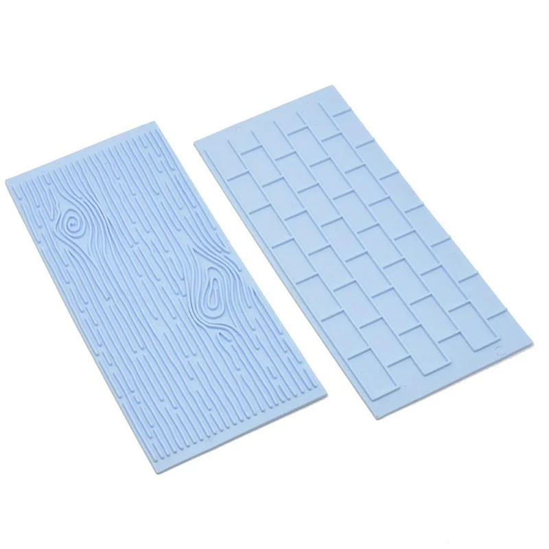 2 шт./компл. силиконовые Еда Класс коврик древесной коры + кирпичной стены