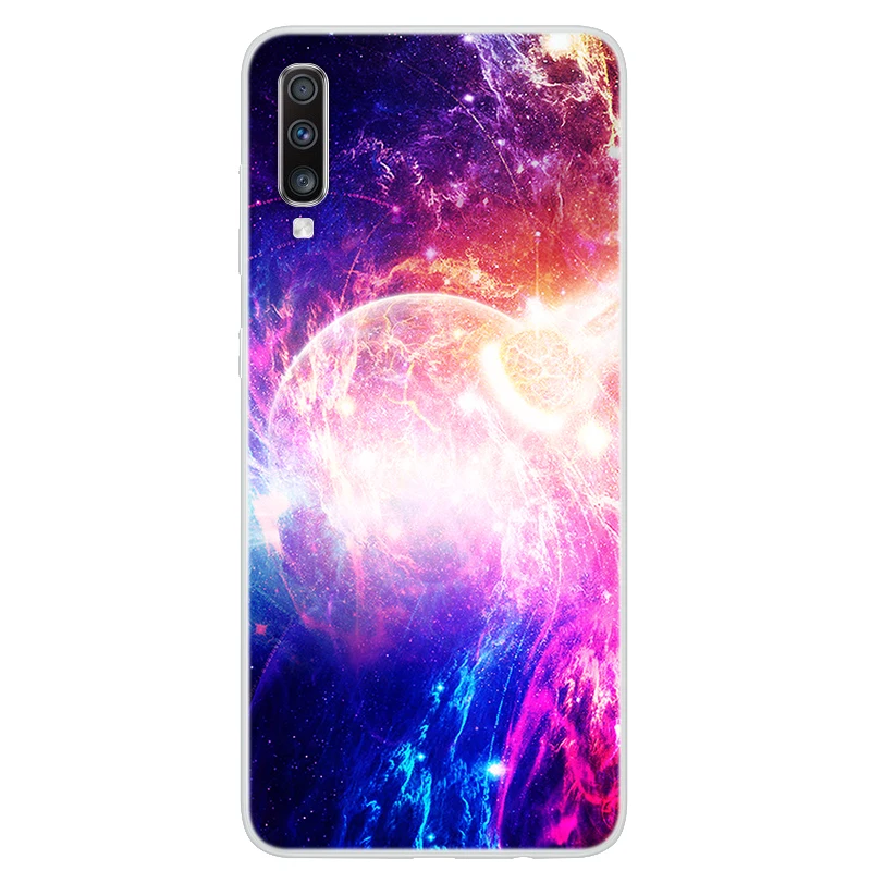 For Samsung Galaxy A70 Case A 70 Silicone Soft A51 A61 A71 A81 A91 A31 A21 A41 Cover Starry Stars |