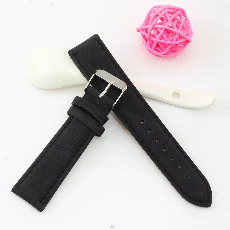 7 Color Fashion Simple Cowboy Leather Strap 20 mm Men Women wristwatches Watchbands | Наручные часы