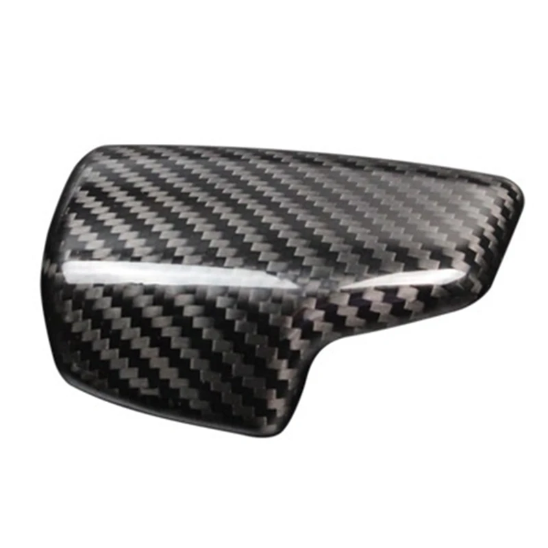 Car Carbon Fiber Gear Shift Knob Cover Sticker for- A5 Q7 A4L Q5L Gear Head Cap for RHD