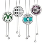 Новый ароматерапия ювелирные изделия диффузор для эфирных масел, Цепочки и ожерелья с регулируемым цветком змея цепи кулон с кисточками Pendanrt духи Цепочки и ожерелья