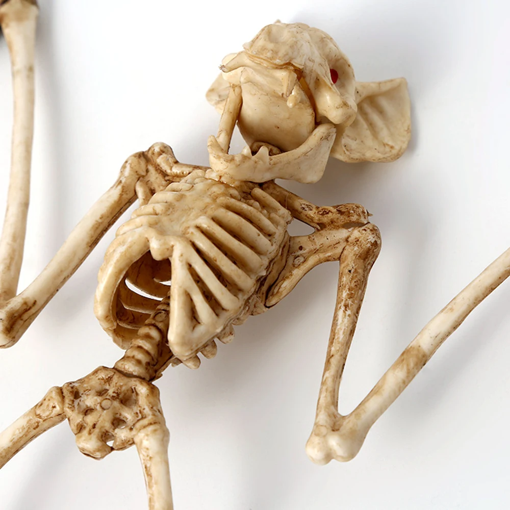 Хэллоуин ужасные летучие мыши скелет Реалистичная пародия модель скелета