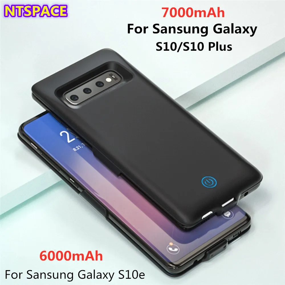 Портативный чехол NTSPACE 6000/7000 мАч для Samsung Galaxy S10 Plus внешний аккумулятор резервное