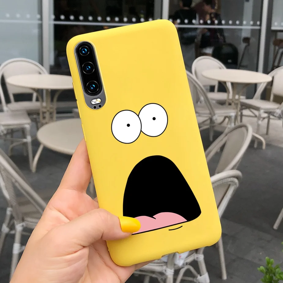 Чехол для Huawei P30 мягкая задняя крышка с милым мультяшным принтом Lite Pro P30Lite P30Pro P 30