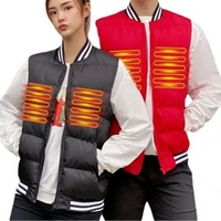 riding vest cotton vest durable heated vest with mobile power supply outdoor usb heating gilet outdoor sport supplies for winter