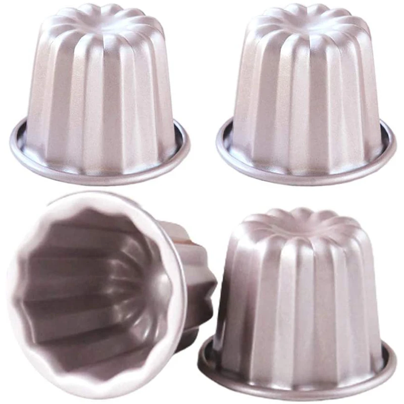 

Nonstick Cannele Muffin Cup Kitchen Baking Dish No-Stick Baking Pan Cake Pan Round Large Muffin Bakeware Baking Tools