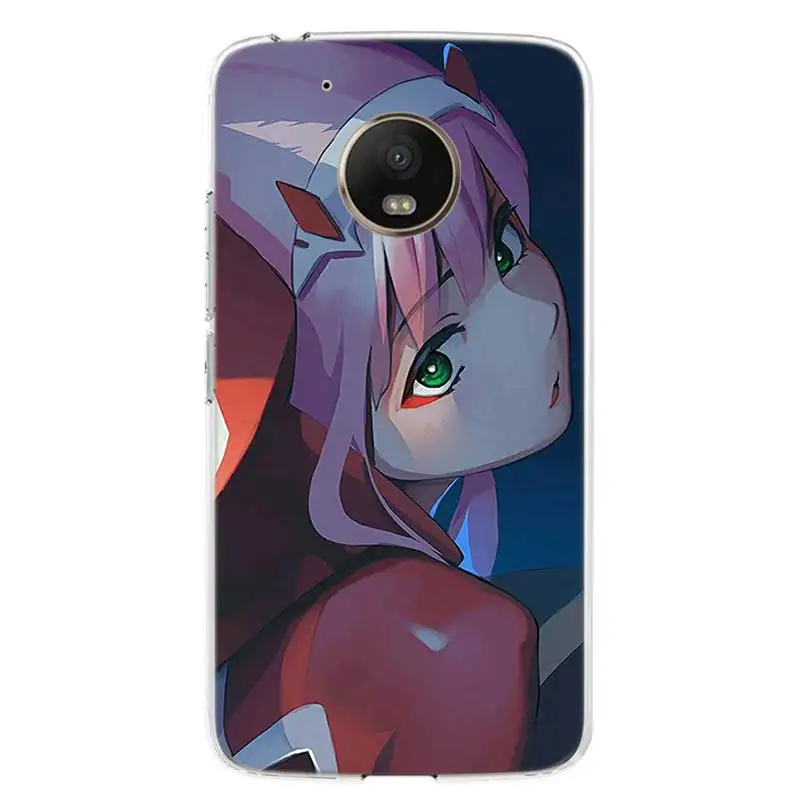 Чехол для телефона Zero Two Darling in the FraXX Motorola Moto G9 G8 G7 G6 G5S E6 E5 Plus Play Power EU One Action Macro Print Cover