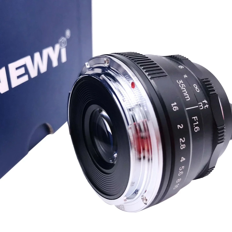 NEWYI 35 мм F/1 6 ручной фокус MF Prime объектив для Canon EOS M M2 M3 M5 M6 M10 M100|Объективы