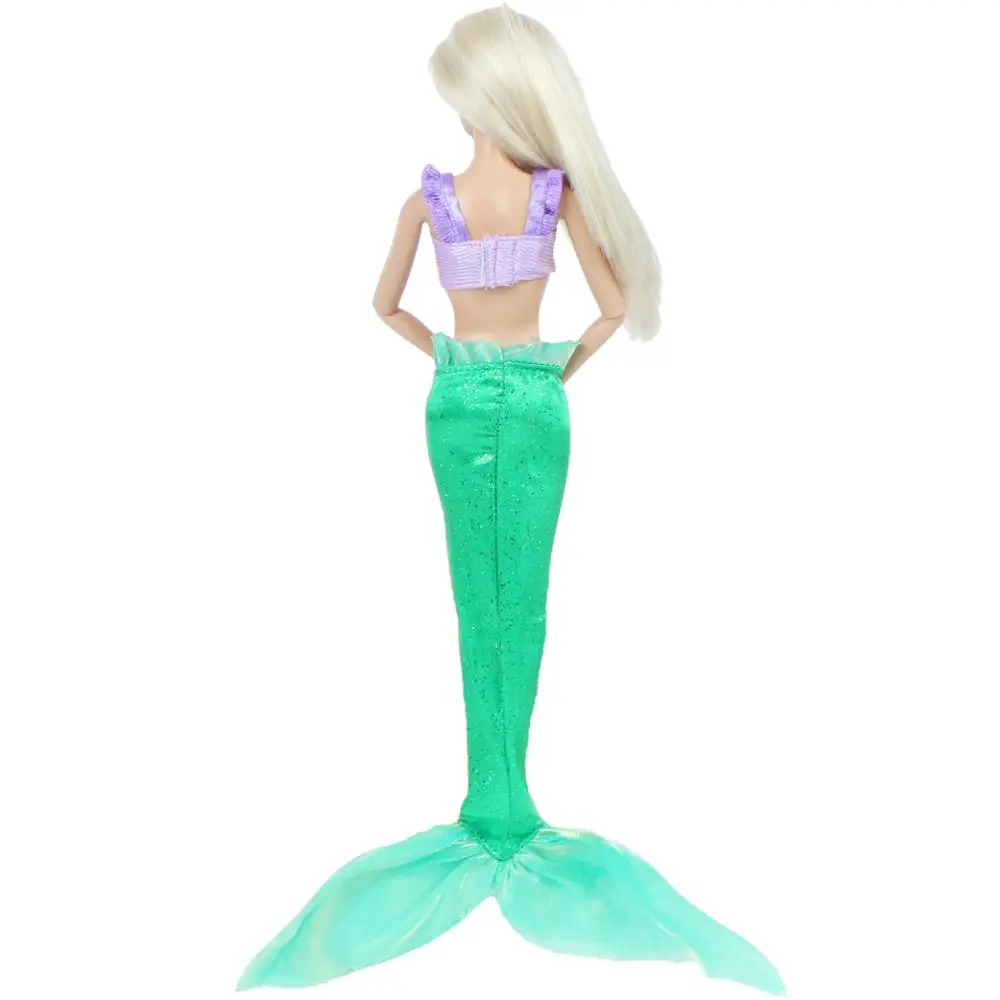Один комплект платье кукла принцессы сказочное с хвостом Русалочки для