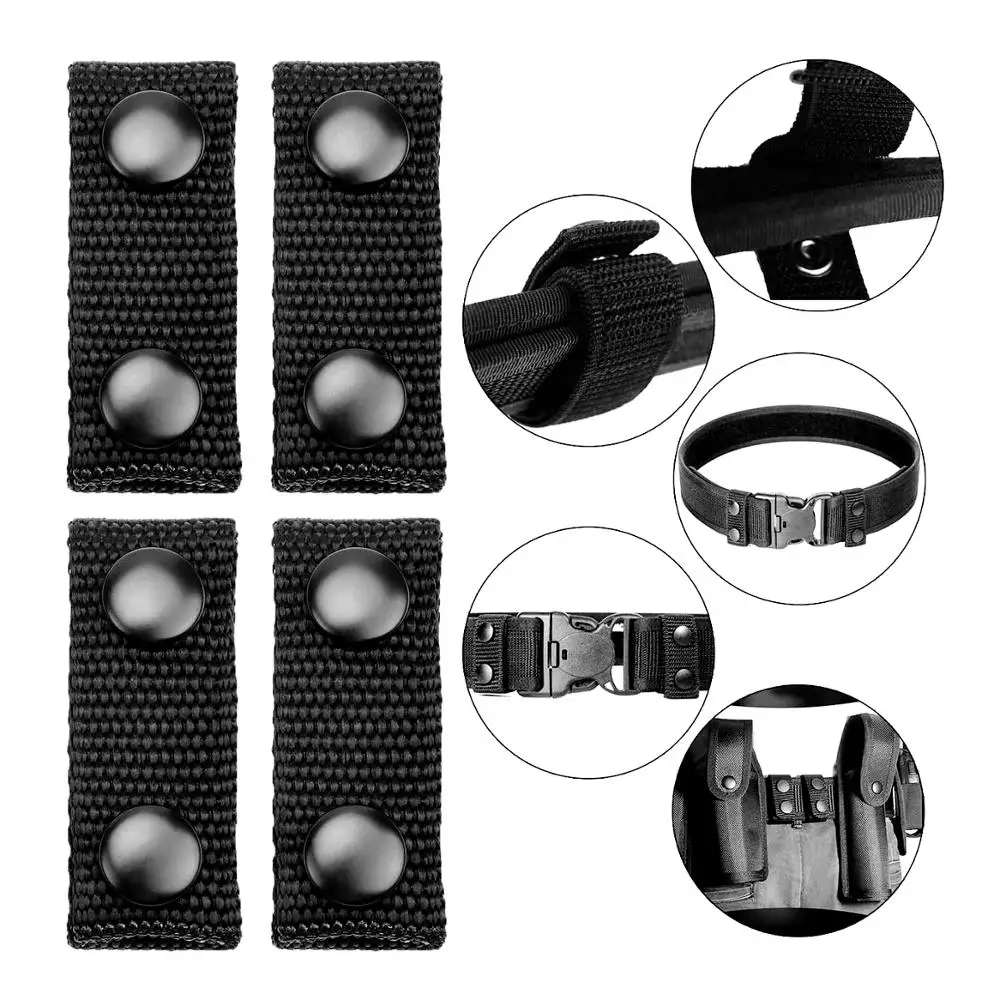 

4Pcs Tactical Belt Buckle Heavy Duty Belt Keeper Snaps Military Belt Fixed Accessories for Hunting Outdoor Mountaineering