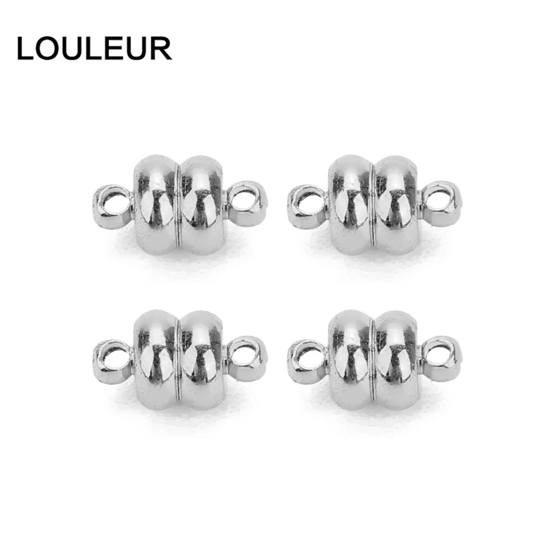 LOULEUR 10 шт./лот круглые медные сильные магнитные замочки для 7 мм кожаного шнура Браслеты Разъемы для DIY изготовления ювелирных изделий DIY Изготовление ювелирных изделий для начинающих ожерелье Diy Изготовление ювелирных изделий 6 цветов на выбор