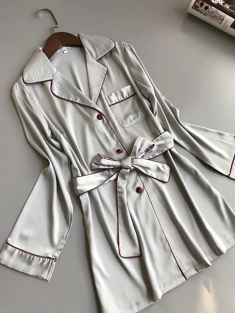 Создание 101 сексуальные модные шелковые пижамы комплект из двух частей с