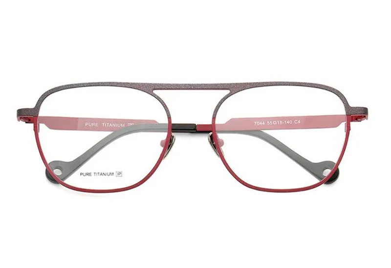 

High Quality Pure Titanium Glasses Frame Retro Men Full Rim Optical Eyewear Clear Lens Goggle Myopia Eyeglasses Women Spectacle