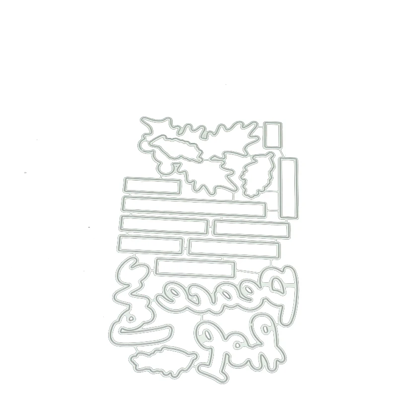 

Leaves Joy Peace Love Metal Cutting Dies and Stamps Letters for Scrapbooking Stencil Album Paper Make Template Decor Model Craft