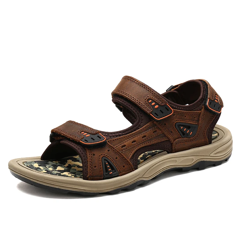 

Сандалии мужские из натуральной кожи, повседневные, размеры 39-46