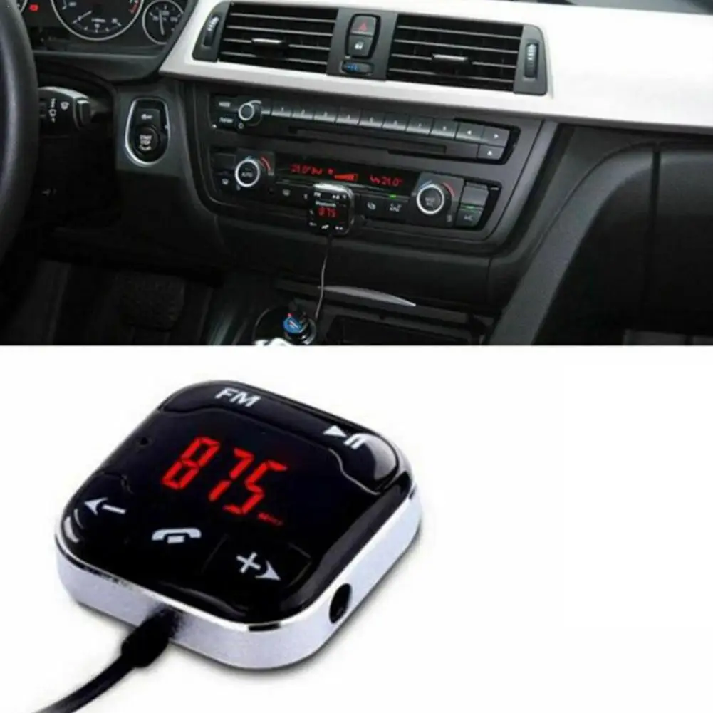 

Черный автомобильный беспроводной Bluetooth Fm-передатчик Комплект Mp3 плеер Дистанционная система громкой связи Bluetooth Автомобильный Fm-передатчи...