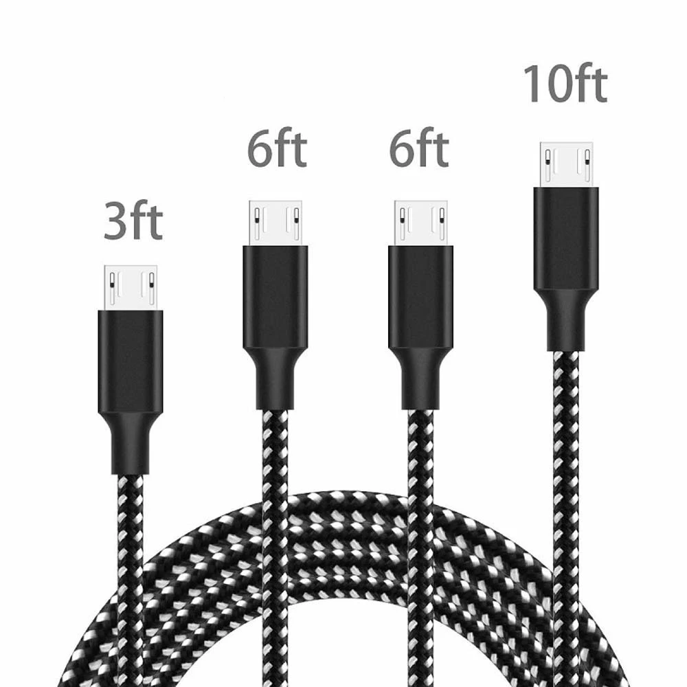 

Charging Cable Nylon Braided Super Fast Charging Line Micro USB DataFor Samsung for HTC Android Smartphone charger data cable