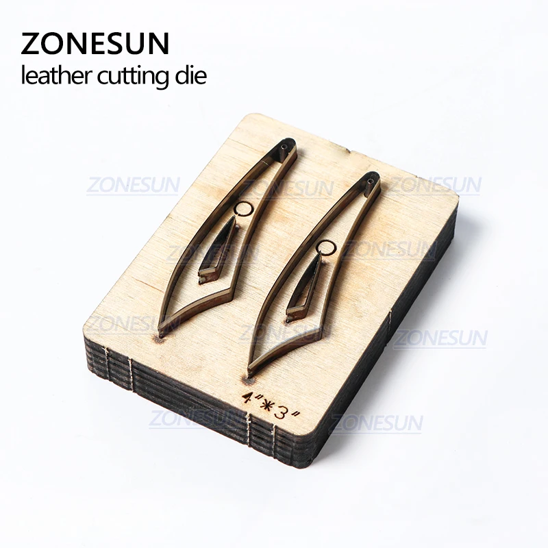 ZONESUN H2 DIY Custom Cutter кожаные серьги для высечки кожаных сережек стальных