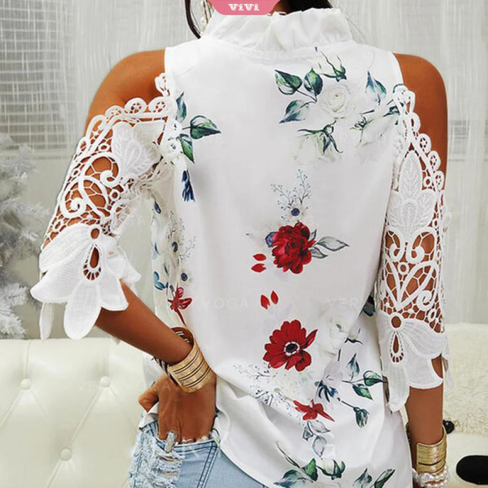 2021 Сексуальная Женская кружевная ажурная блузка без бретелек женские топы с