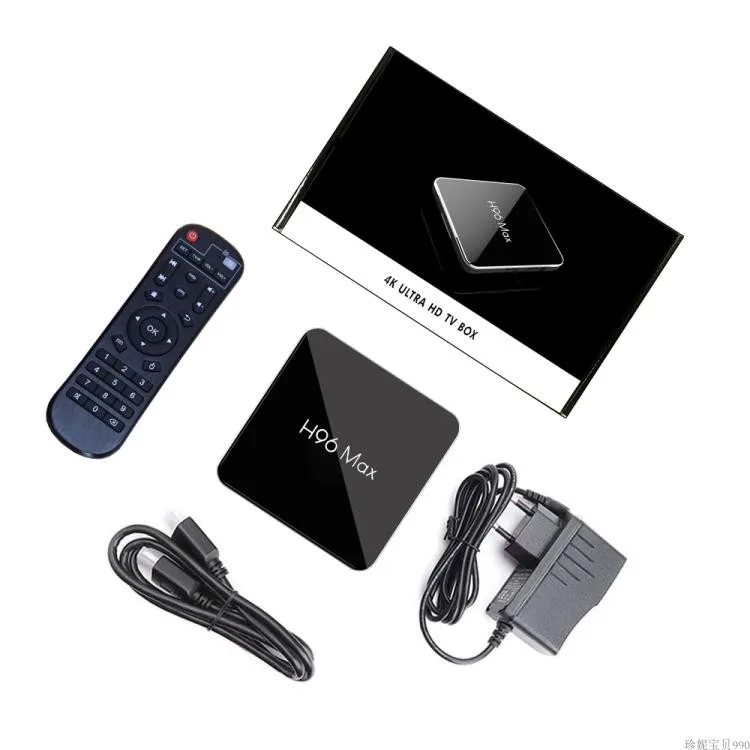 

TVbox H96 MAX X2 android 9.0 amlogic s905x2 dual-band Bluetooth set-top box