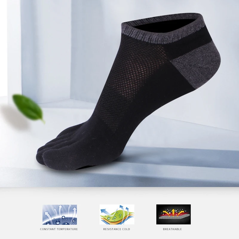 Женские носки с пальцами устойчивые к запаху хлопковые Полиэстеровые спандекс