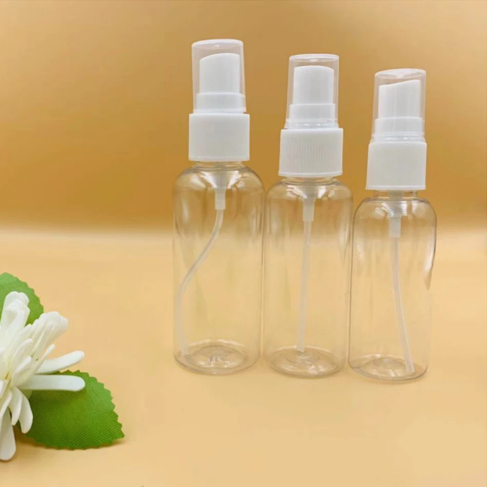 Portable Transparent Empty Spray Alcohol Bottle 10ml-100ml Refillable Mini Perfume Cosmetic Container Plastic Travel New | Дом и сад