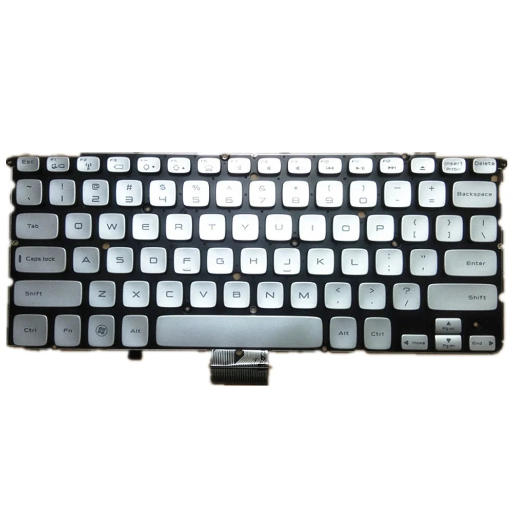 Клавиатура для ноутбука Dell XPS 15Z L511Z серебристая американская версия | Компьютеры