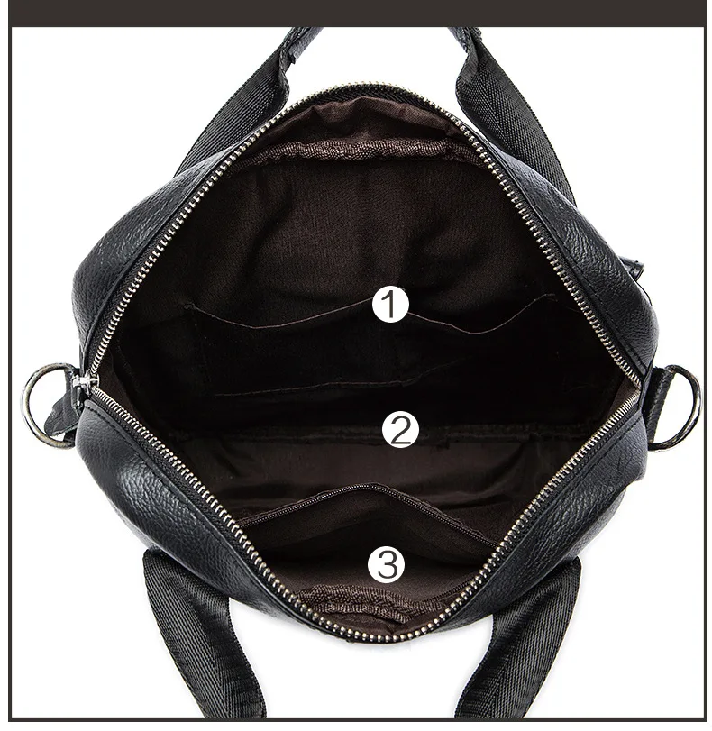 

Men's leather shoulder bag Business vertical square bag for documents Luxury crossbody bags for men First layer cowhide handbag
