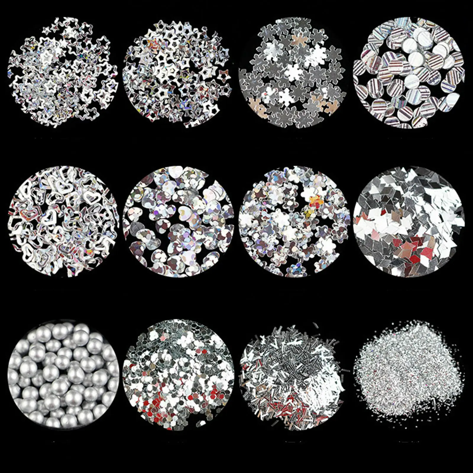 12 бутылок ассорти мини стеклянный флакон очарование Нейл-арт же цвет набор