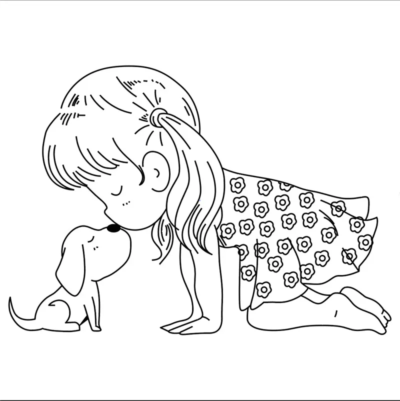 10x10 девочка pro щенок новый прозрачный фотоальбом для скрапбукинга|Вырубные