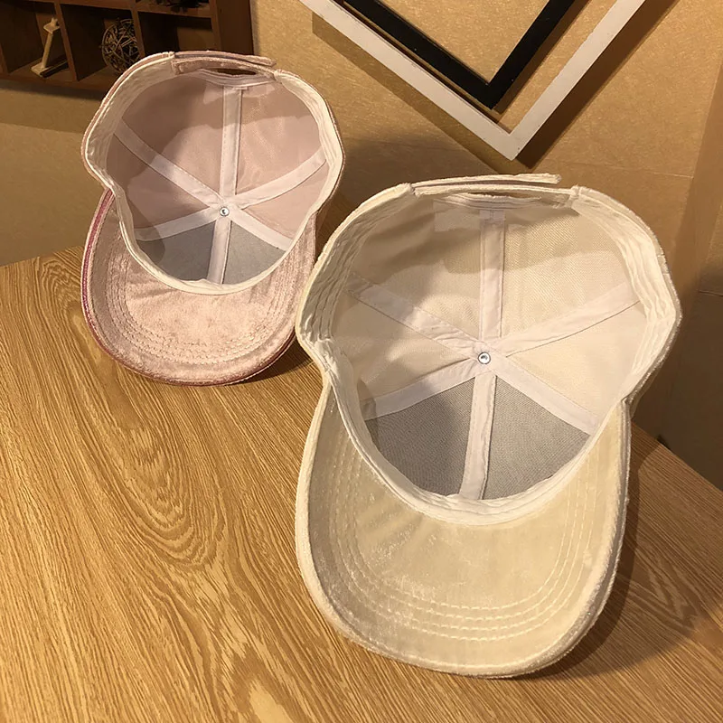 Стразы в форме капли воды бейсбольная шапка из норкового волоса с кристаллами