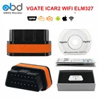 Недавно Vgate Icar2 Wi-fi ELM 327 IOS Android ПК OBD II диагностический сканер Икар 2 Wi-fi OBD2 адаптер для все протоколы бортовой диагностики версии II автомобили