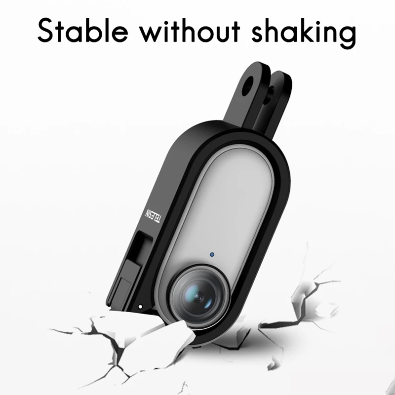 top telesin frame set for instar 360 go2 camera with tripod for selfie stick helmet chest strap backpack clip vlog shot free global shipping