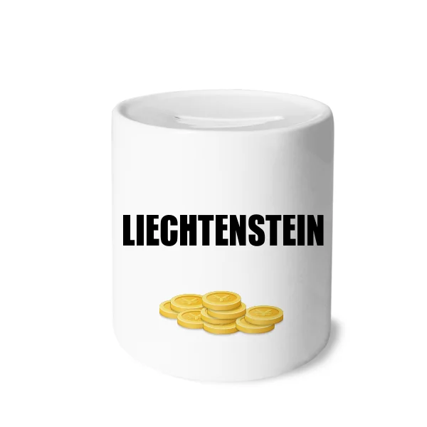 

Liechtenstein Country Name Money Box Printed Ceramic Coin Bank